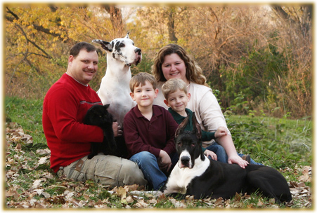 Klingensmith family Fall 2008 family photo