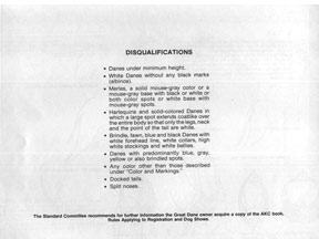 Disqualifications